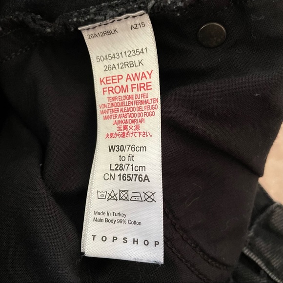 Topshop straight petite jean size W30 - Picture 6 of 10